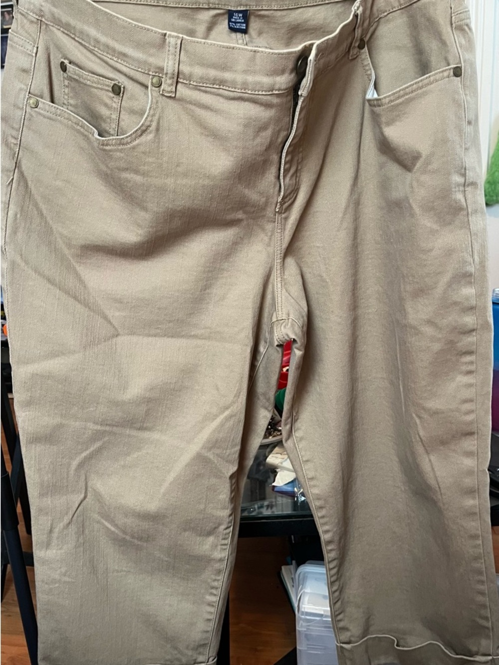 Chaps Classic Khaki Straight-Leg Pants